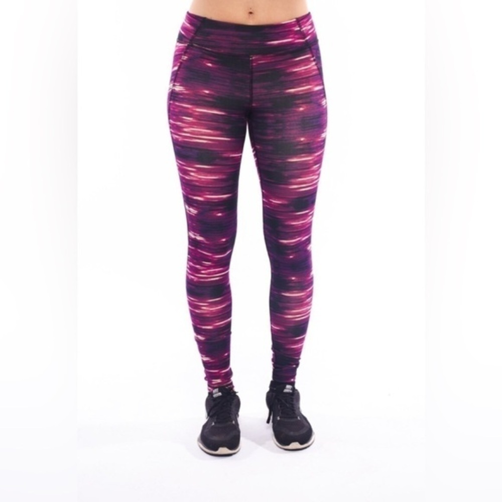 ๐ Old Navy Active Pink Purple Print Leggings Size SP